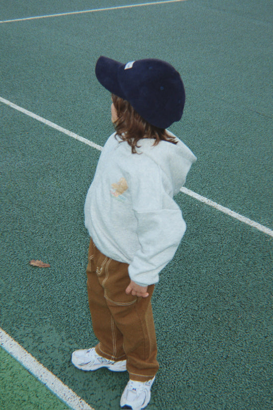 LOU SWEAT ZIP HOOD GOTS