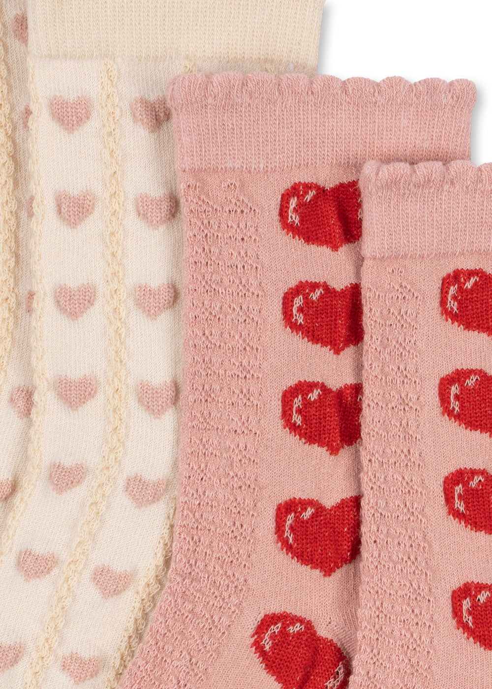 2 PACK HEART JAQUARD SOCKS